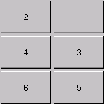 Shows 6 buttons in rows of 2. Row 1 shows buttons 2 then 1.
 *        Row 2 shows buttons 4 then 3. Row 3 shows buttons 6 then 5.